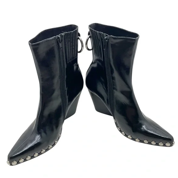 {Jeffery Campbell} Walton Vegan Studded Booties - Picture 2 of 16